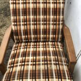 Vintage 60s Scandinavian style teak armchairs