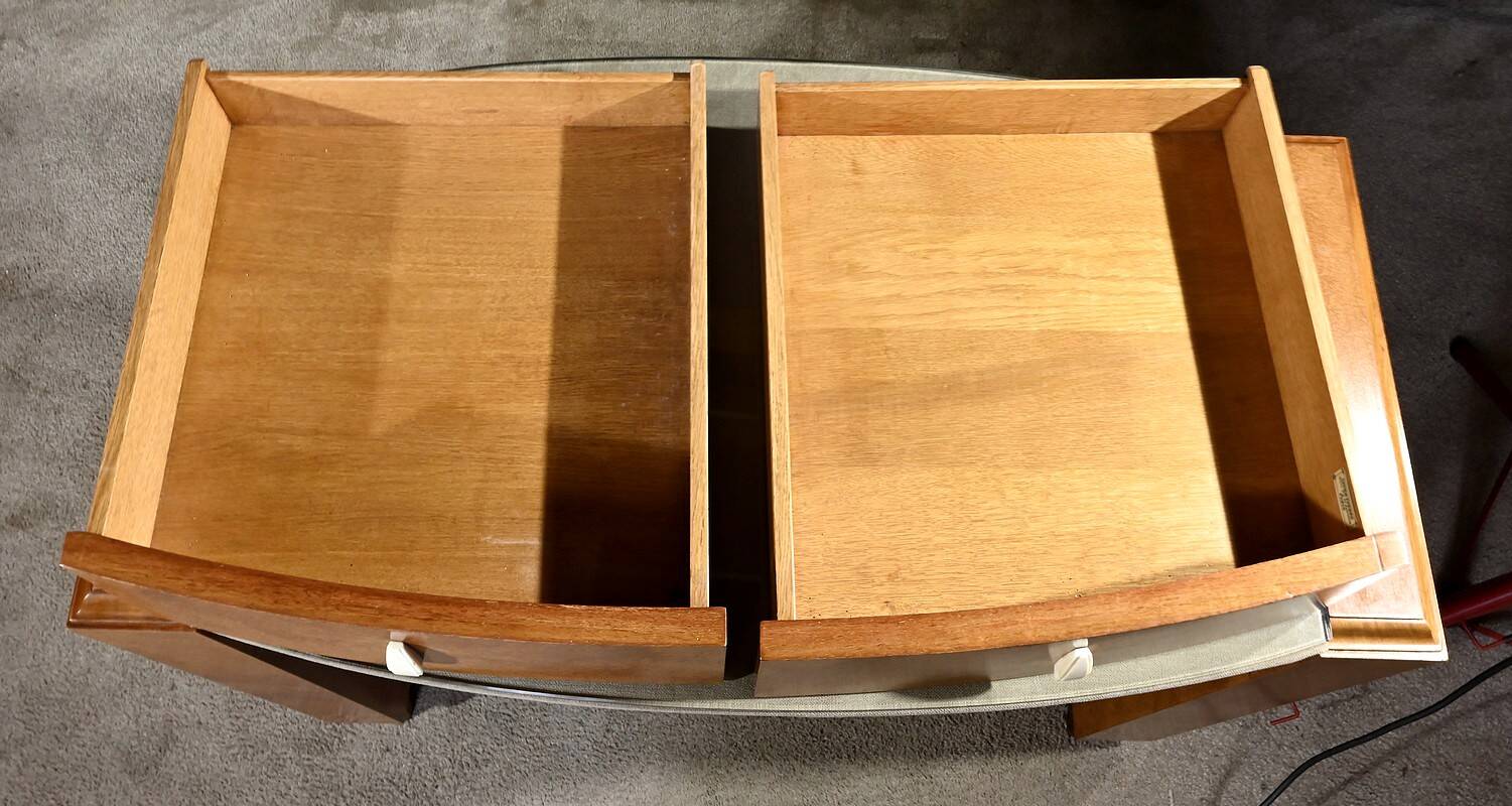 Small Amboyna Burl Desk, Speich Frères, Art Deco – 1930