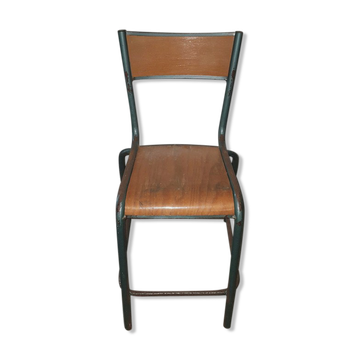 Old science school chair in tube