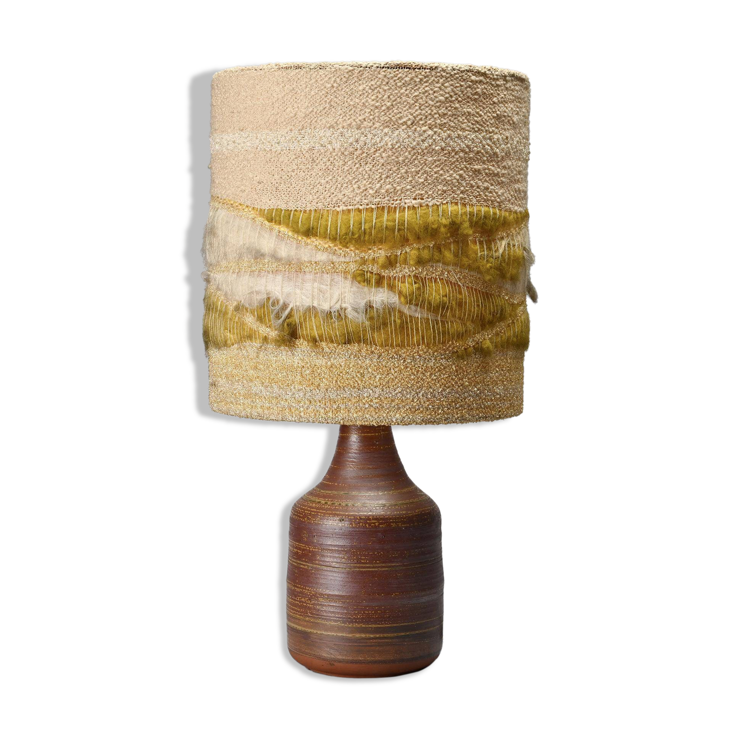 Ceramic lamp by Jacques Pouchain, Atelier Dieulefit, 1960s