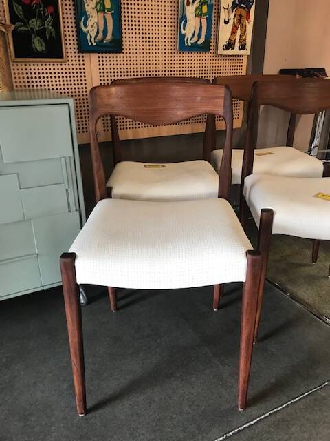 Baumann style chair, Scandinavian design, 60s/70s, teak