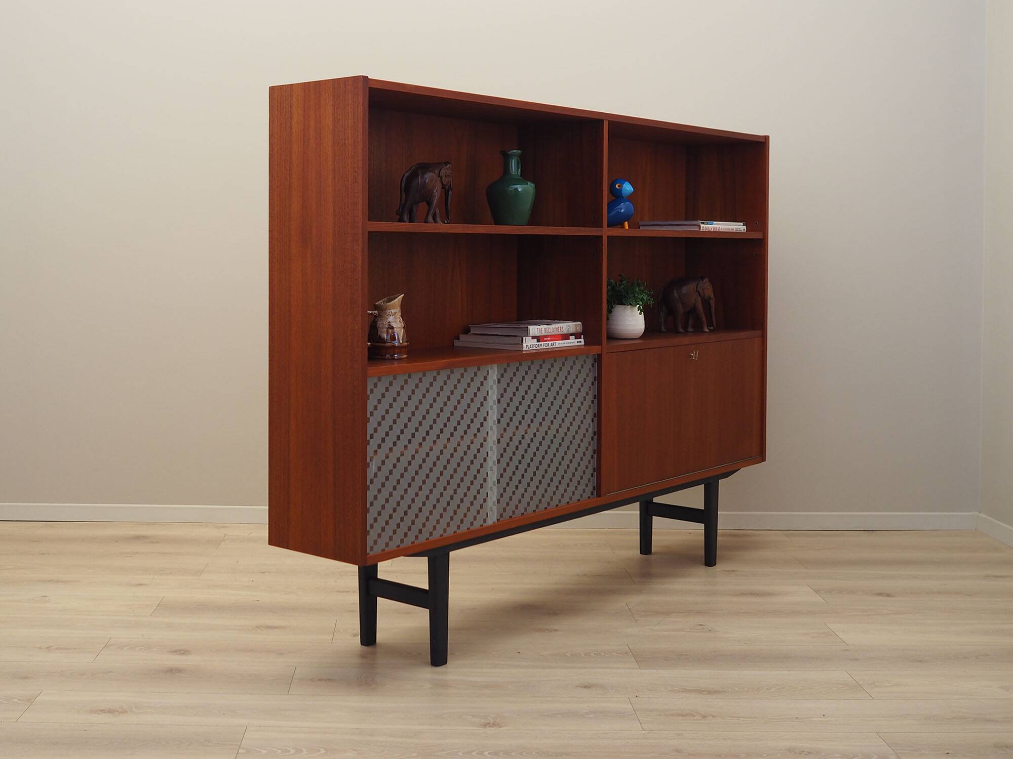 Bibliothèque danoise en teck, années 1970