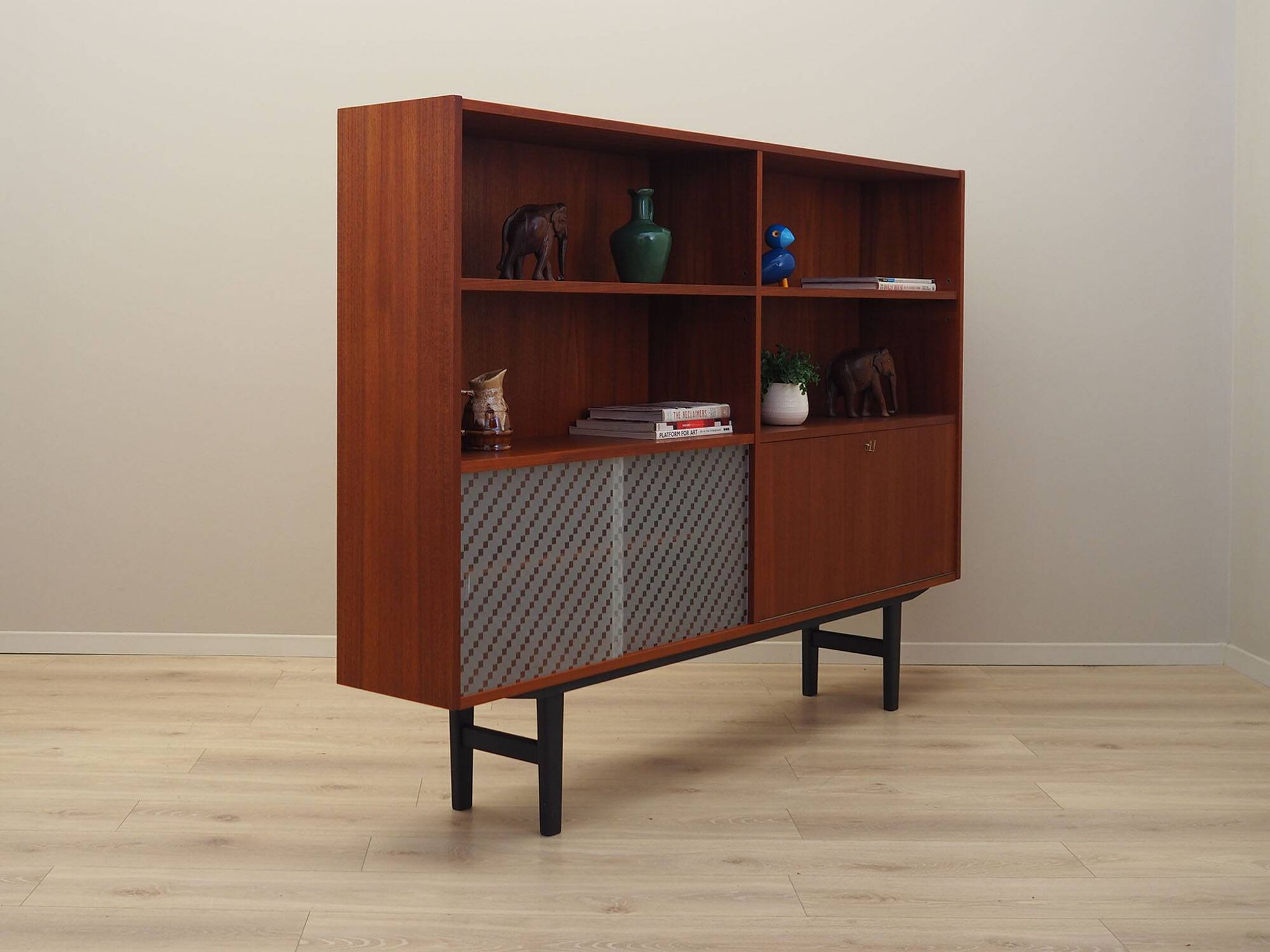 Teak bookcase, Danish design, 1970s, production: Denmark