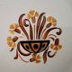 Antique Creil and Montereau Earthenware Dessert Plates, Eye Pattern