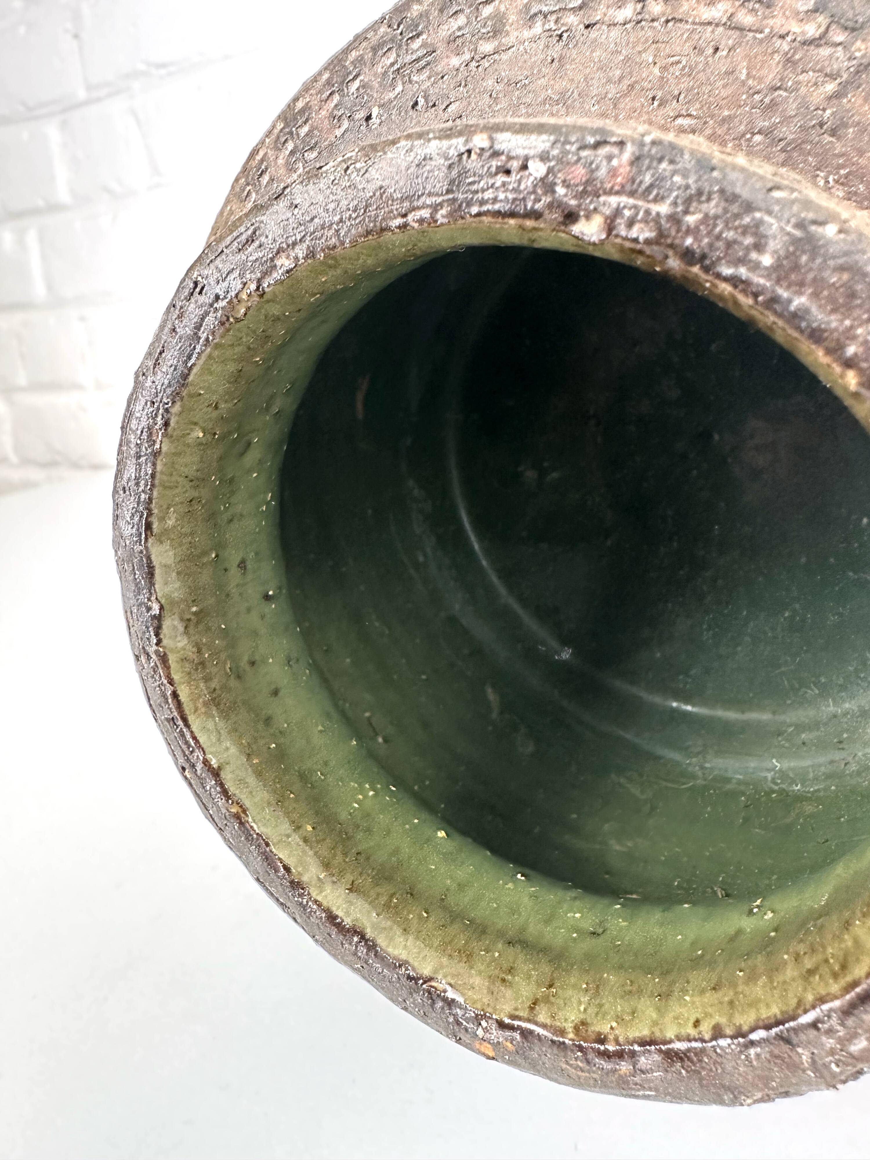 Sculptural stoneware vase by Harry Tusbo, Denmark, 1970s.