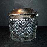 Old box in silver and cut crystal germany hallmark 833