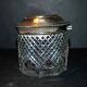 Old box in silver and cut crystal germany hallmark 833