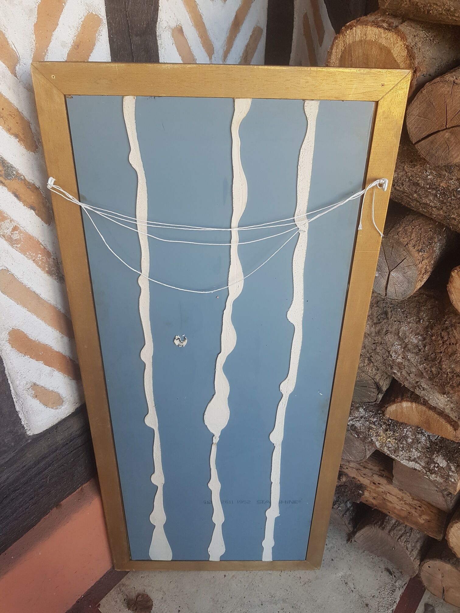 Miroir rectangulaire doré
