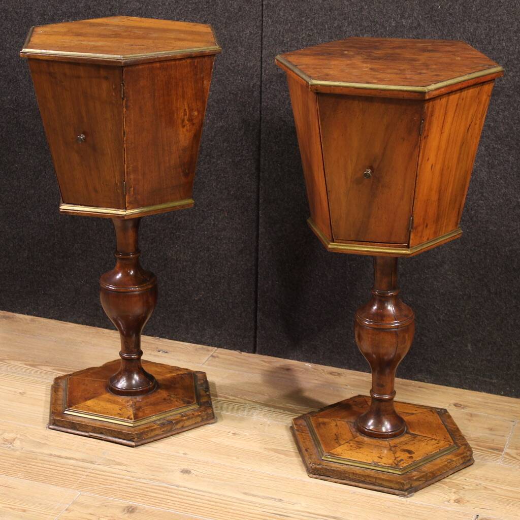 Pair of 19th century Italian side tables