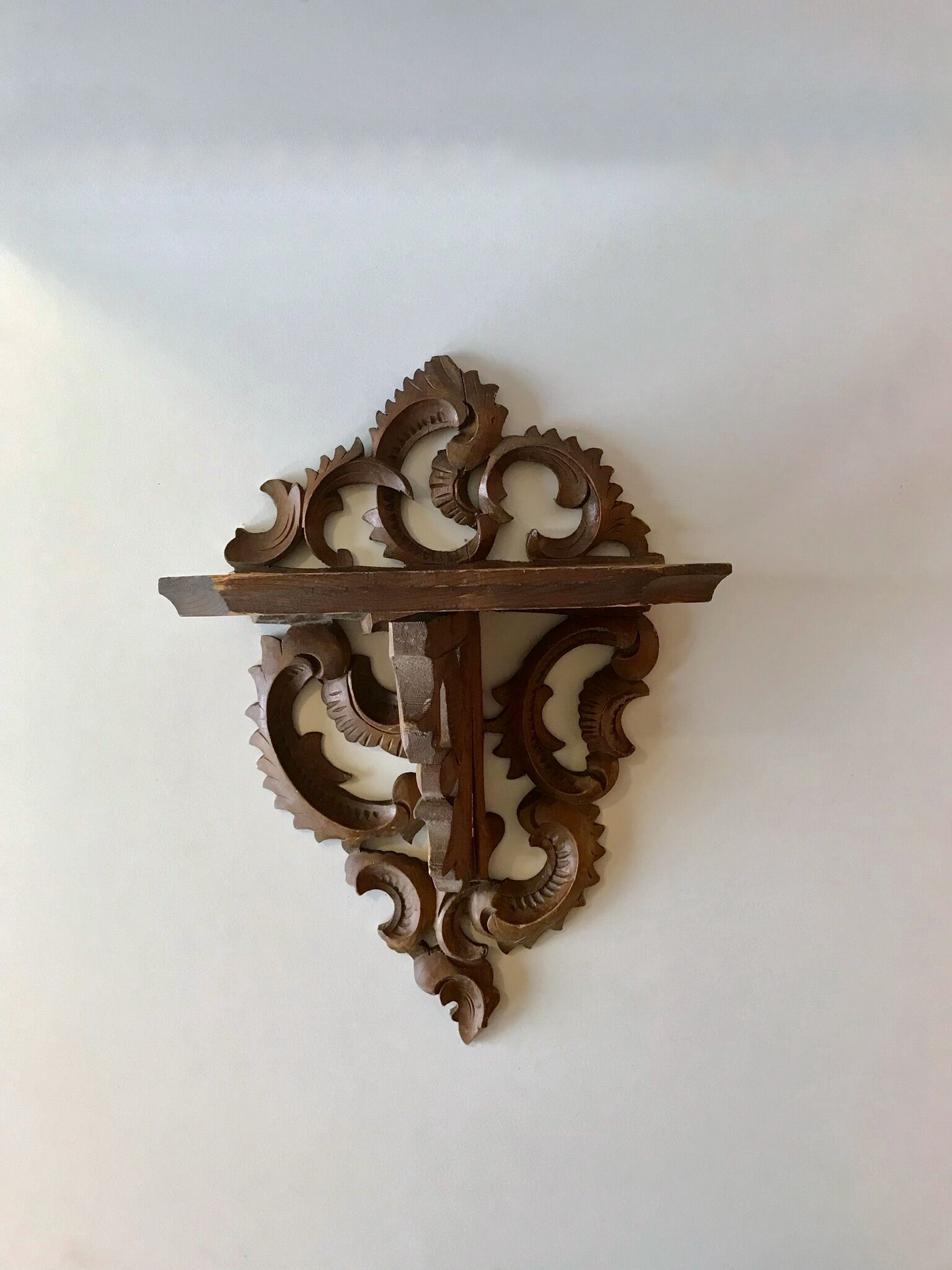 Farm wooden wall shelf