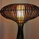 Paire de lampadaires en rotin C1970