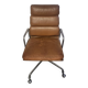 Eames Herman Miller Lumière Marron Chameau Cuir Souple Chaise Fauteuil
