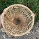 Set of 3 vintage rattan armchairs