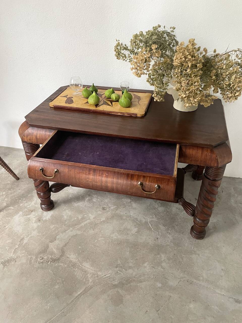 Bureau console acajou 1900