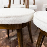 Set of 6 No. 124 Chairs by Helena & Jerzy Kurmanowicz, 1960s,