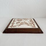 Ironstone bird trivet “Le Favori” Longwy