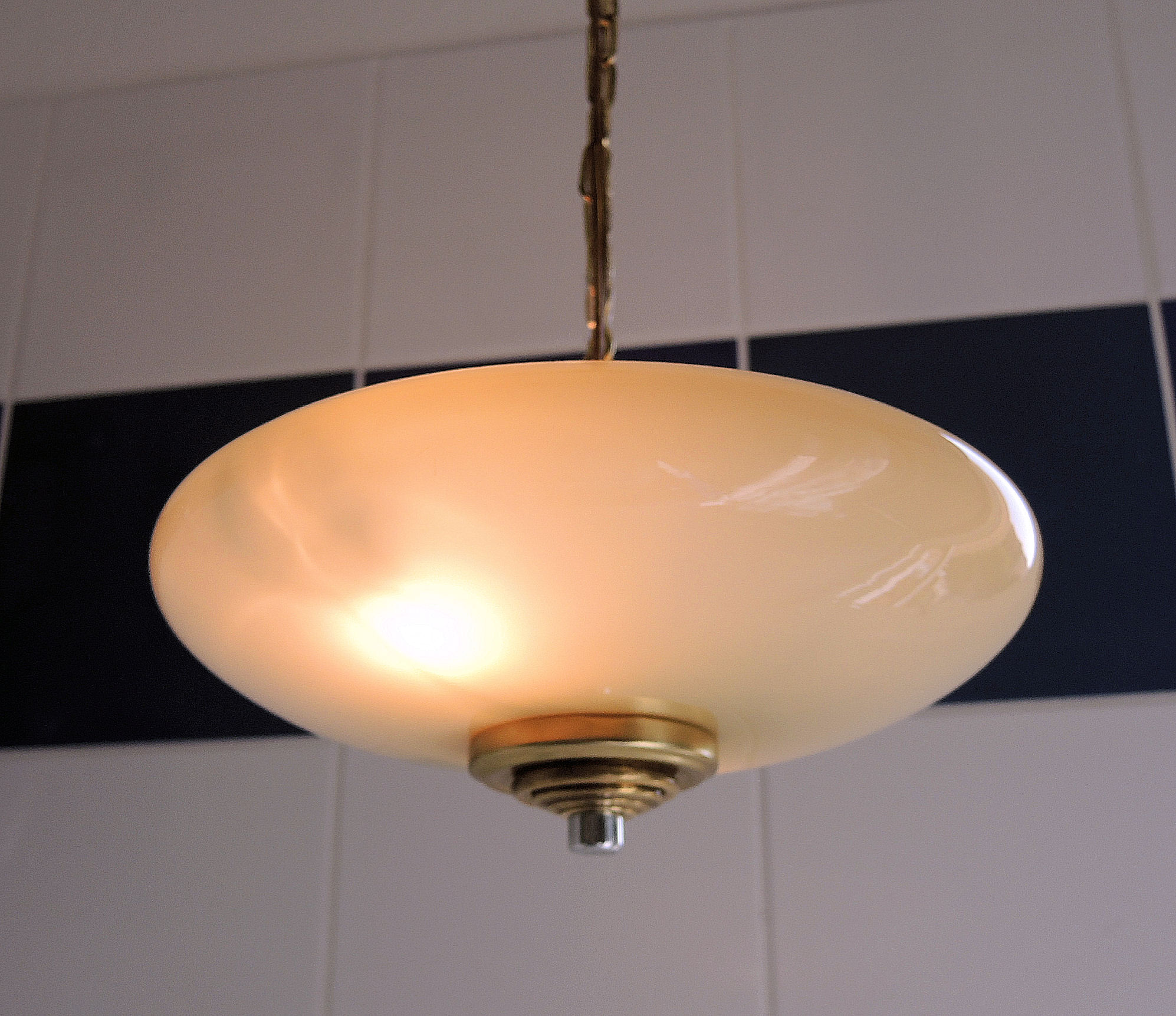 Hanging lamp opaline 24