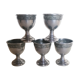 Lot de 5 coquetiers en aluminium années 30