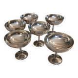 6 stainless steel ice cream cups