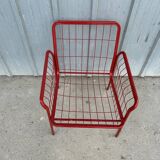 Vintage 80s grid armchair