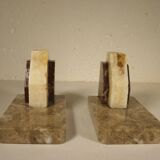 Art deco marble bookends