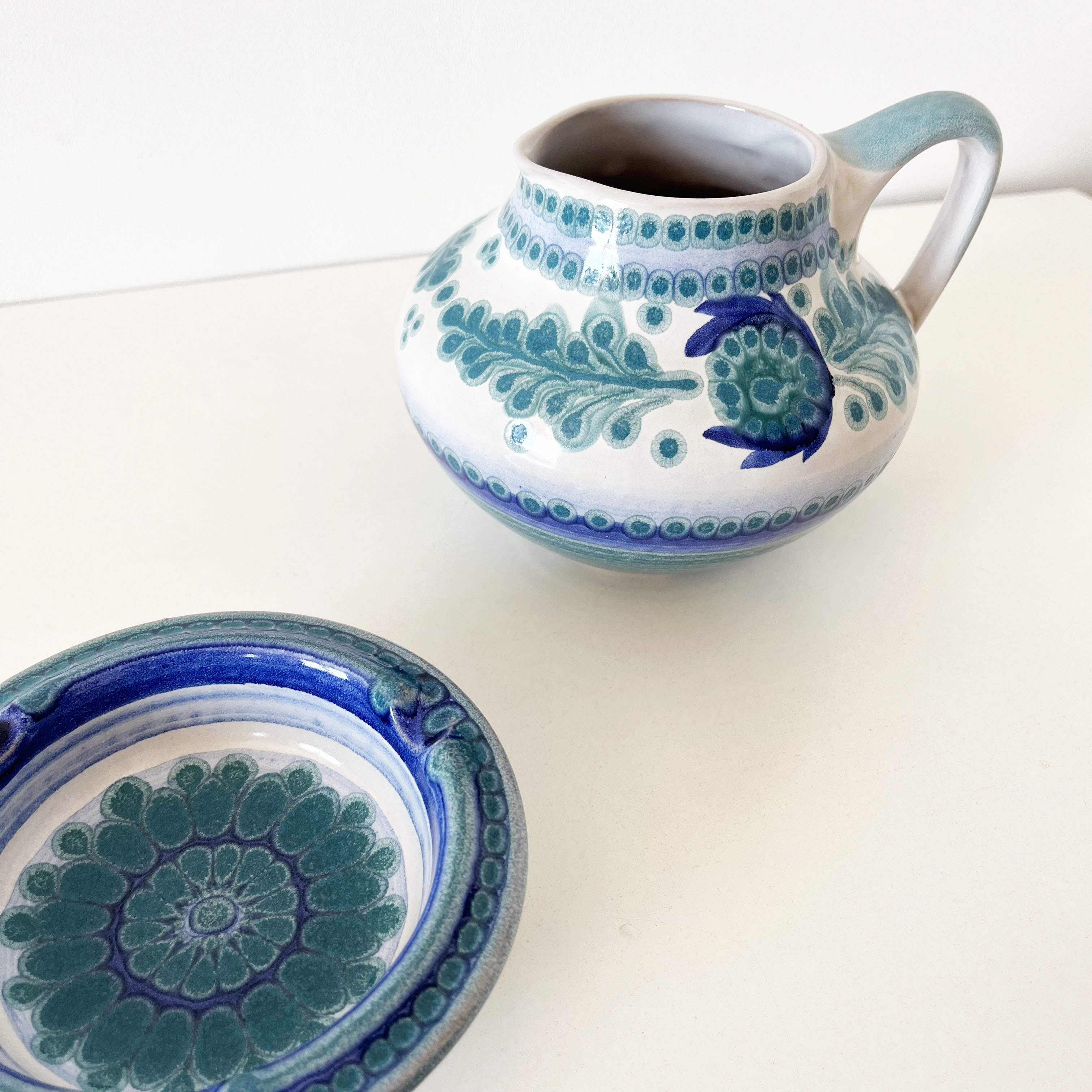 Porta Celi Spain ceramic carafe and bowl set