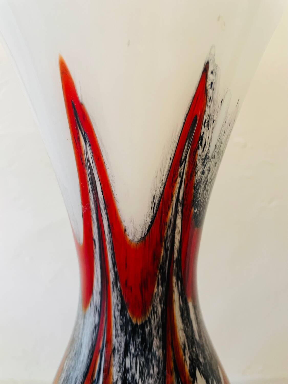 Murano opaline vase Popart 70's