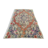 Vintage Turkish rug 220x130 cm distressed carpet
