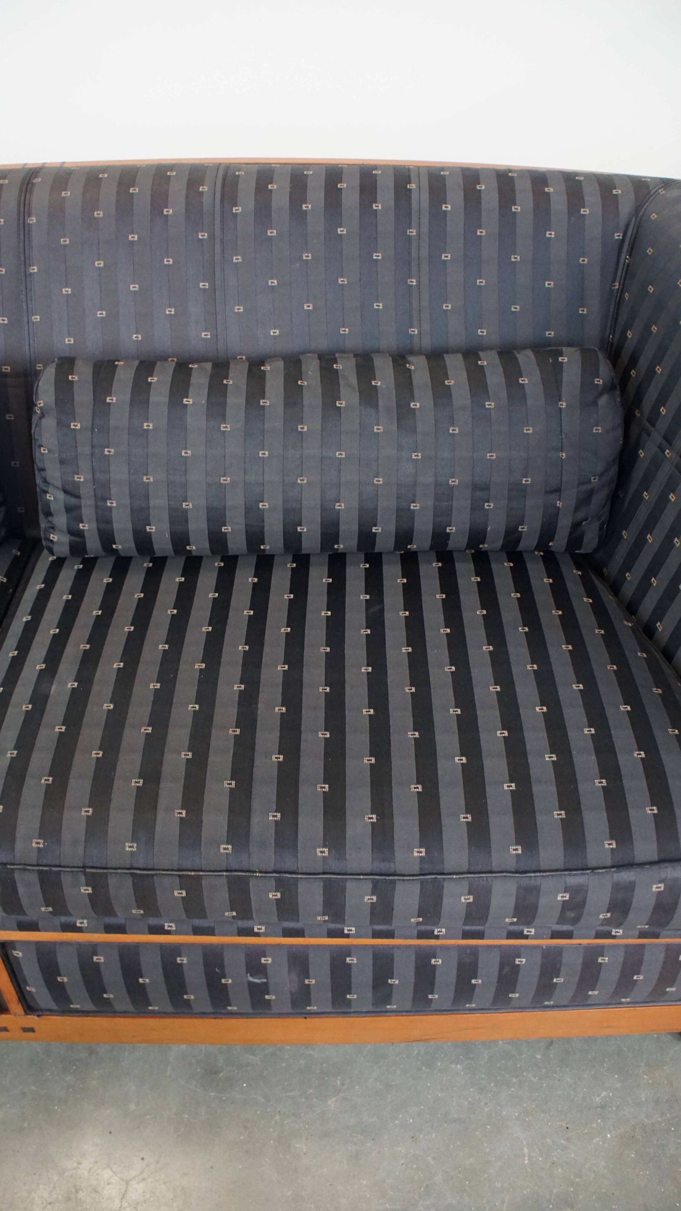 Schuitema Art Deco design 2.5 seater sofa with fabric upholstery