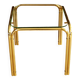 Small brass and glass side table, ideal as a plant stand, vintage from the 70s
