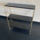 Vintage 1960 String wall shelf black and gold - 60 x 48 cm