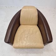 Set of 2 Calia Club or Lounge Chairs, Italy 1980's