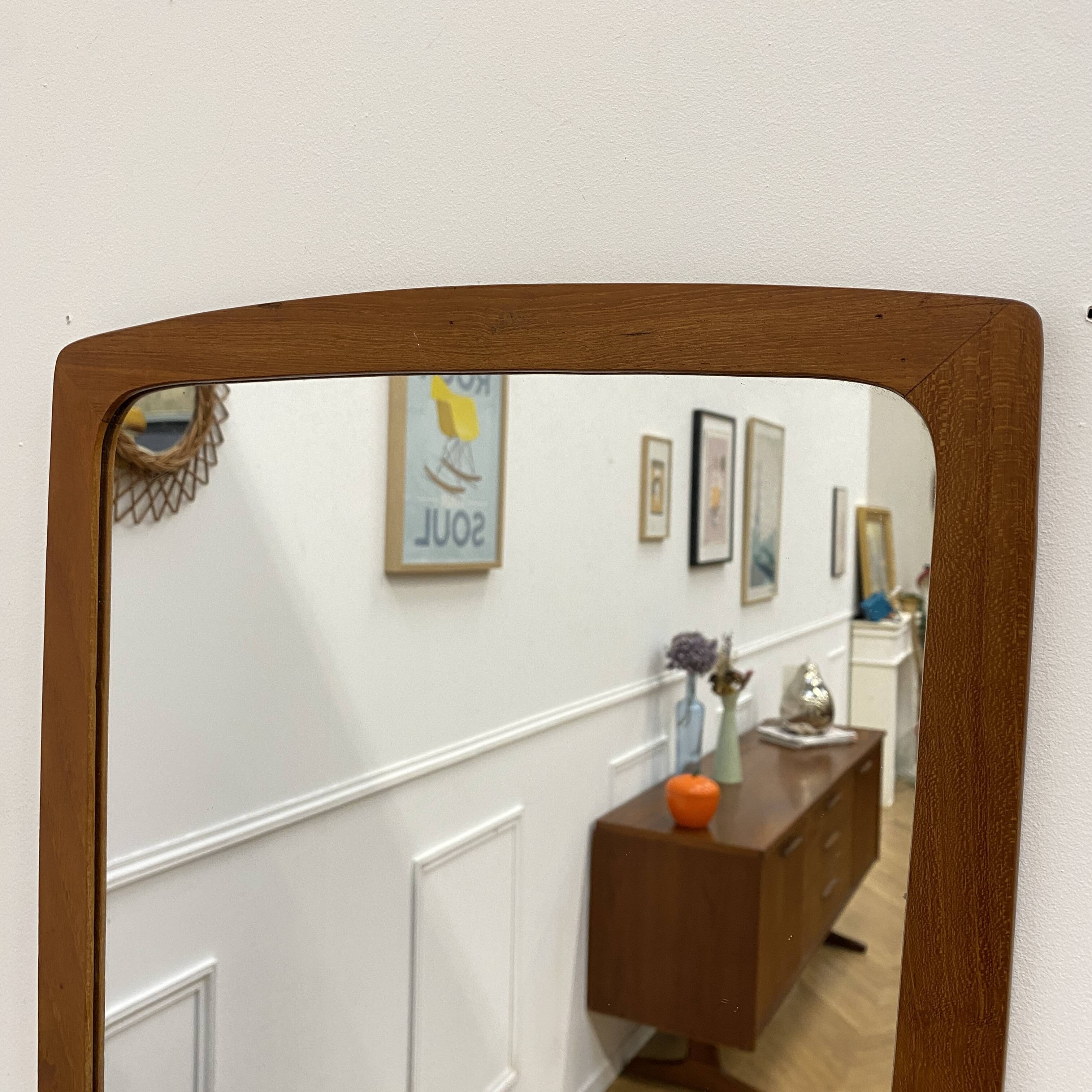 Danish teak mirror