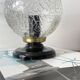 Ceiling light or wall light with cracked glass globe, 13 cm, porcelain rose.