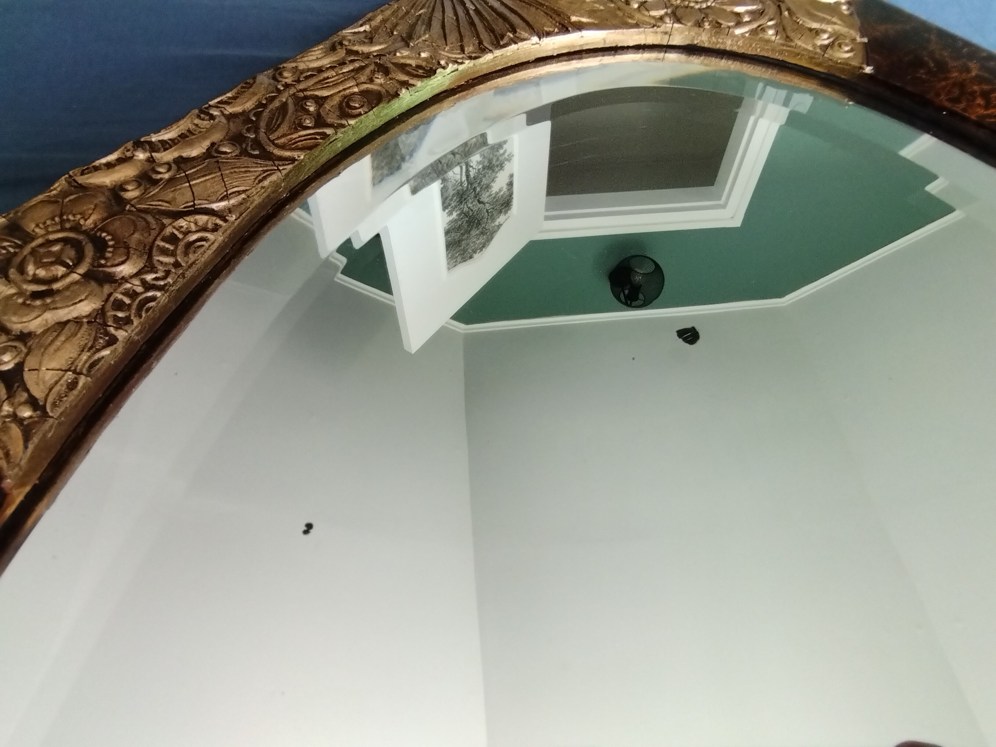Antique mirror beveled art deco