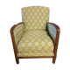 Art Deco armchair new tapestry restored