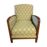 Art Deco armchair new tapestry restored