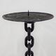 Grand brutalist chandelier in iron chain, 1960s