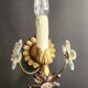 Set vergoldet Wandlampe Murano Kristall