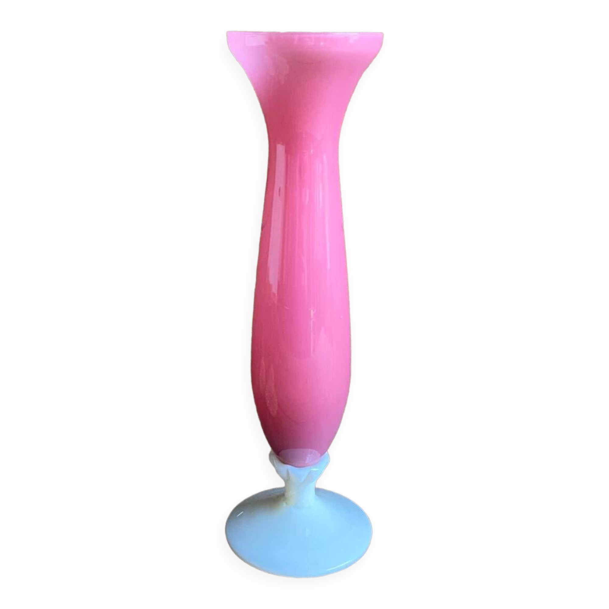 Pink opaline vase