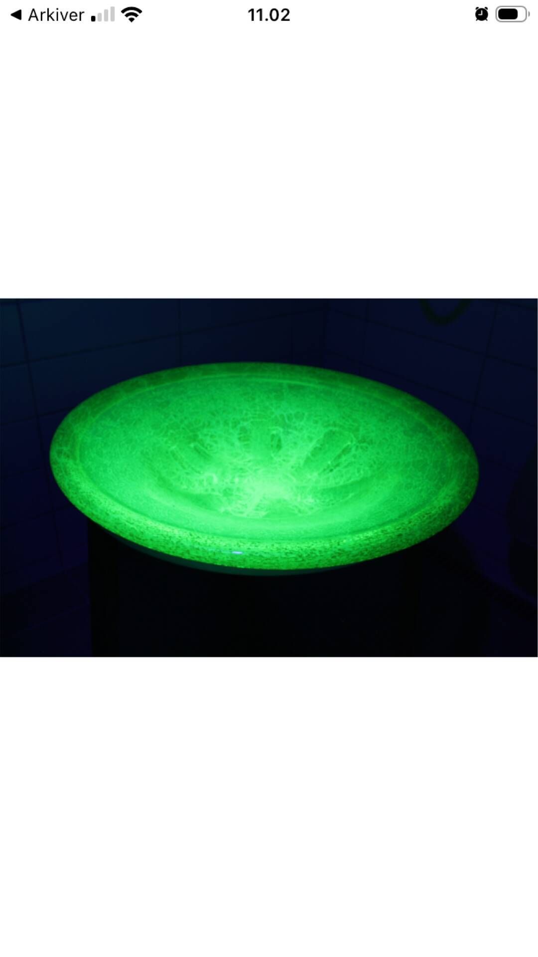 Unikt fad i museumsklasse: Monumentalt 47,5 cm WMF "Ikora" uranglas-fa