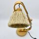Lampe articulée en bois et corde, années 70