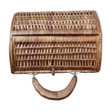 Wicker basket is wood