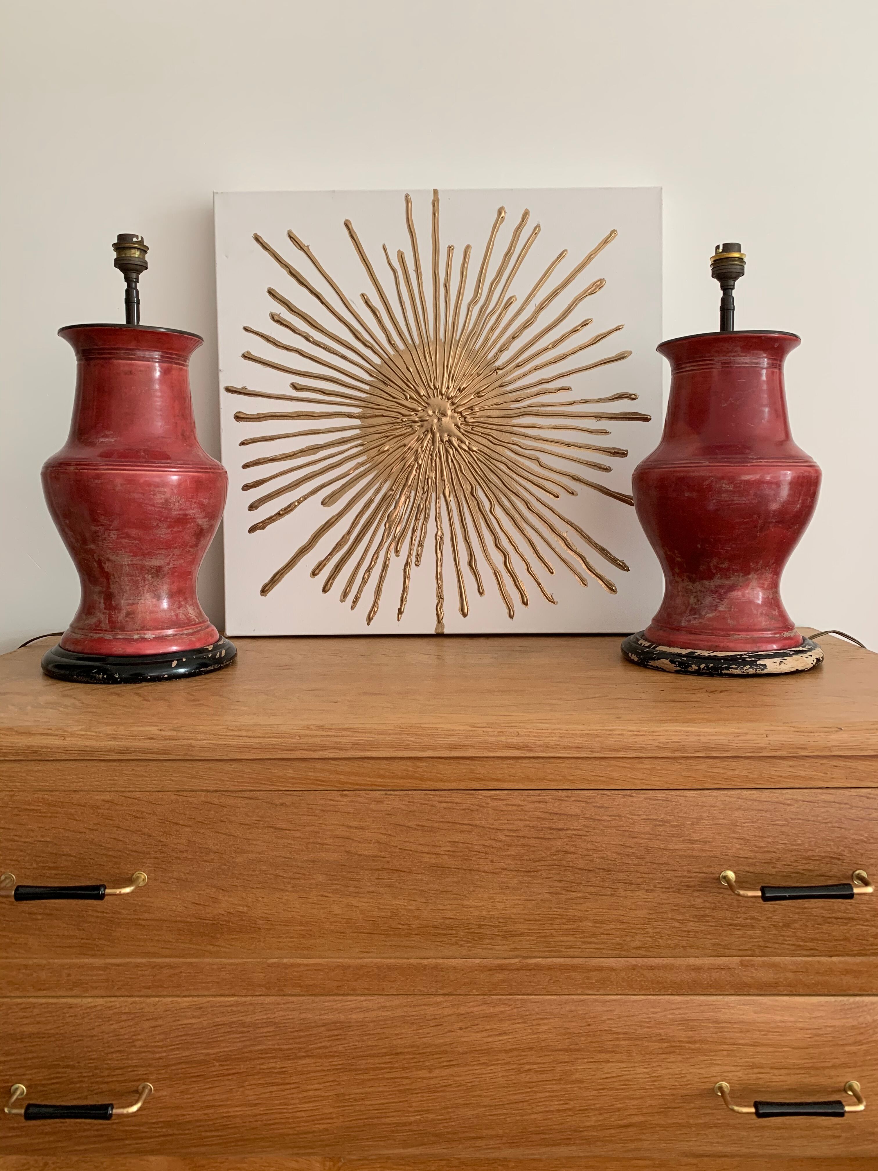 Lot lampes porcelaine