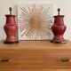 Lot lampes porcelaine