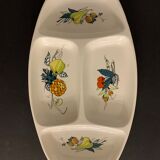 Plat compartimenté apéritif faïence multicolore Septfontaines Villeroy et Boch