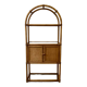 Bamboo shelf and smoked glass