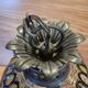 Vintage 1960s glass stained glass pendant light.