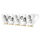 Porcelain glasses, Czechoslovakia, 1960s