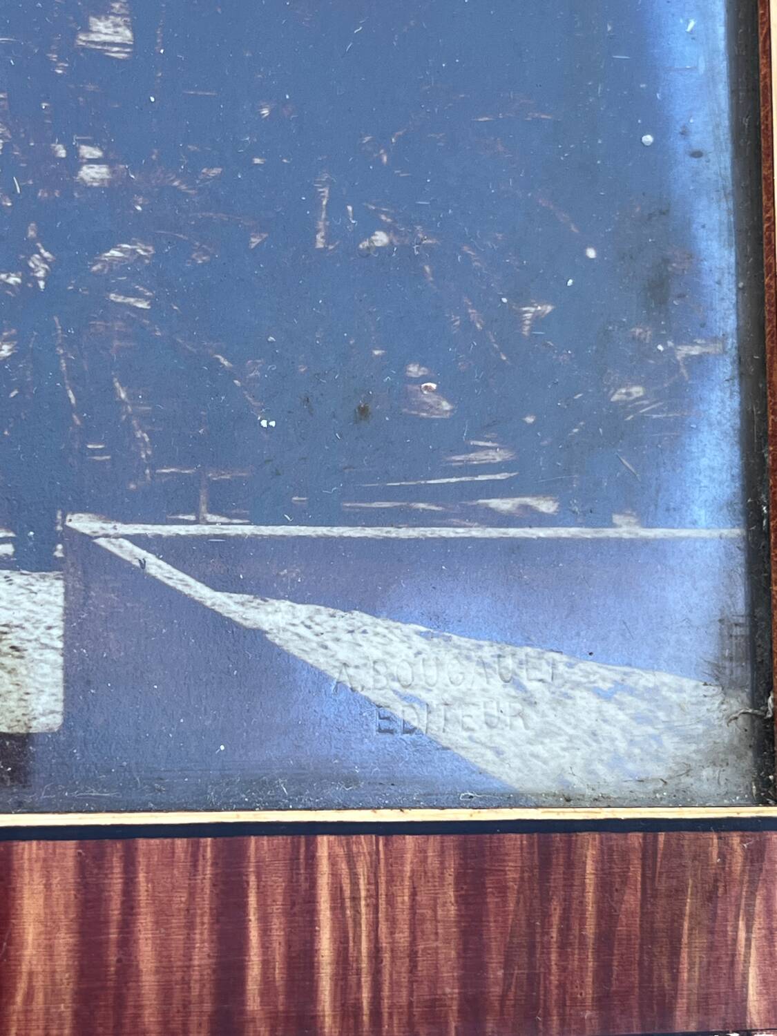 Old photograph from 1920 signed by Alexandre Bourgault, an Orientalist.